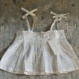 Jamie Kay Organic Cotton Ariel Top - Marguerite Egret